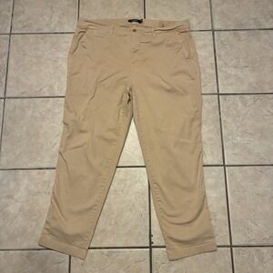 Lauren Ralph Lauren Khaki Chino Pants Women's Size 18w Classic Fit 40x27